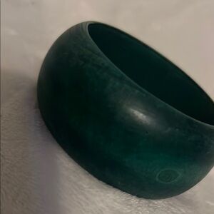 Green Bangle Bracelet Material wood